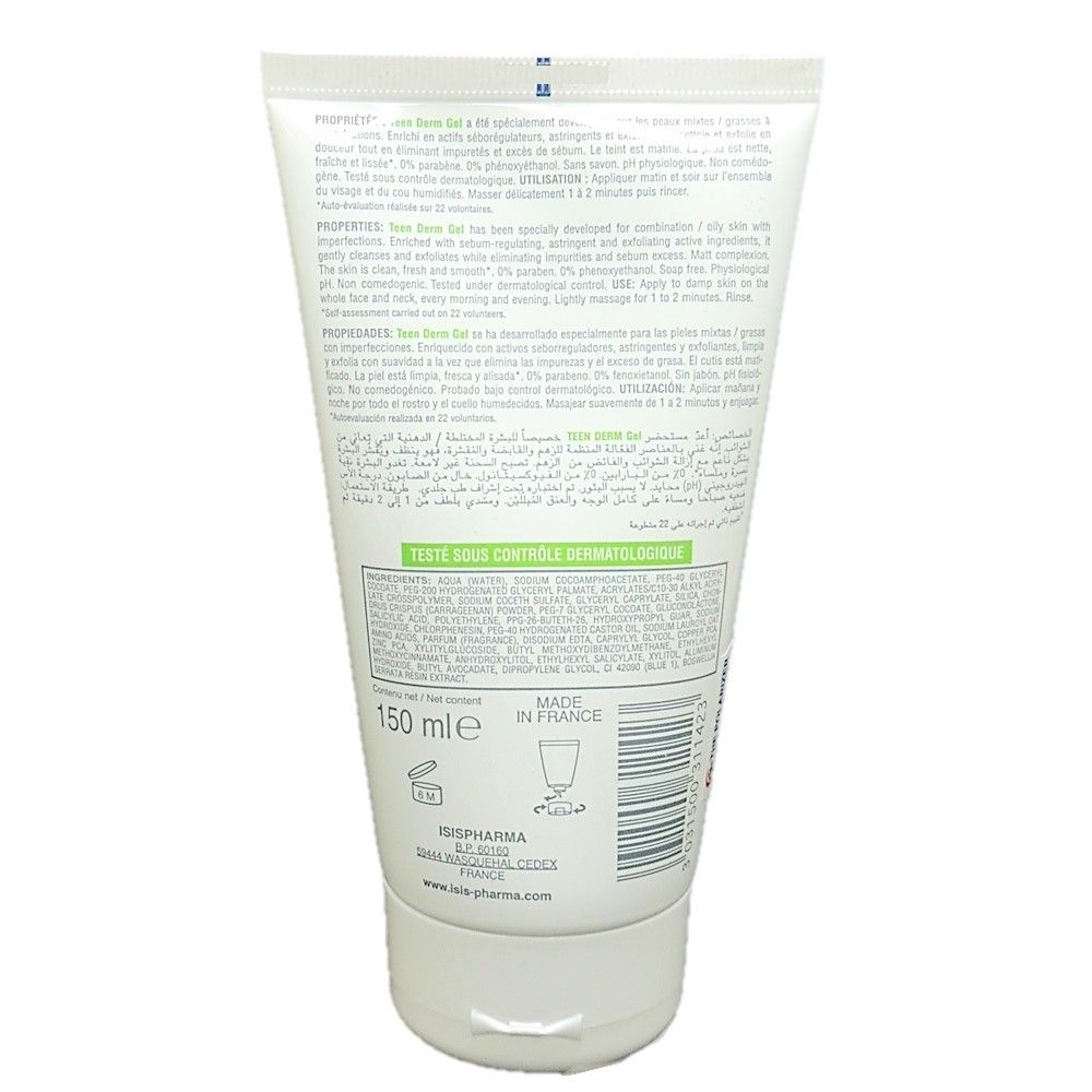 Isis Teen Derm Cleansing Gel 150 mL - Easy Pharmacy LLC