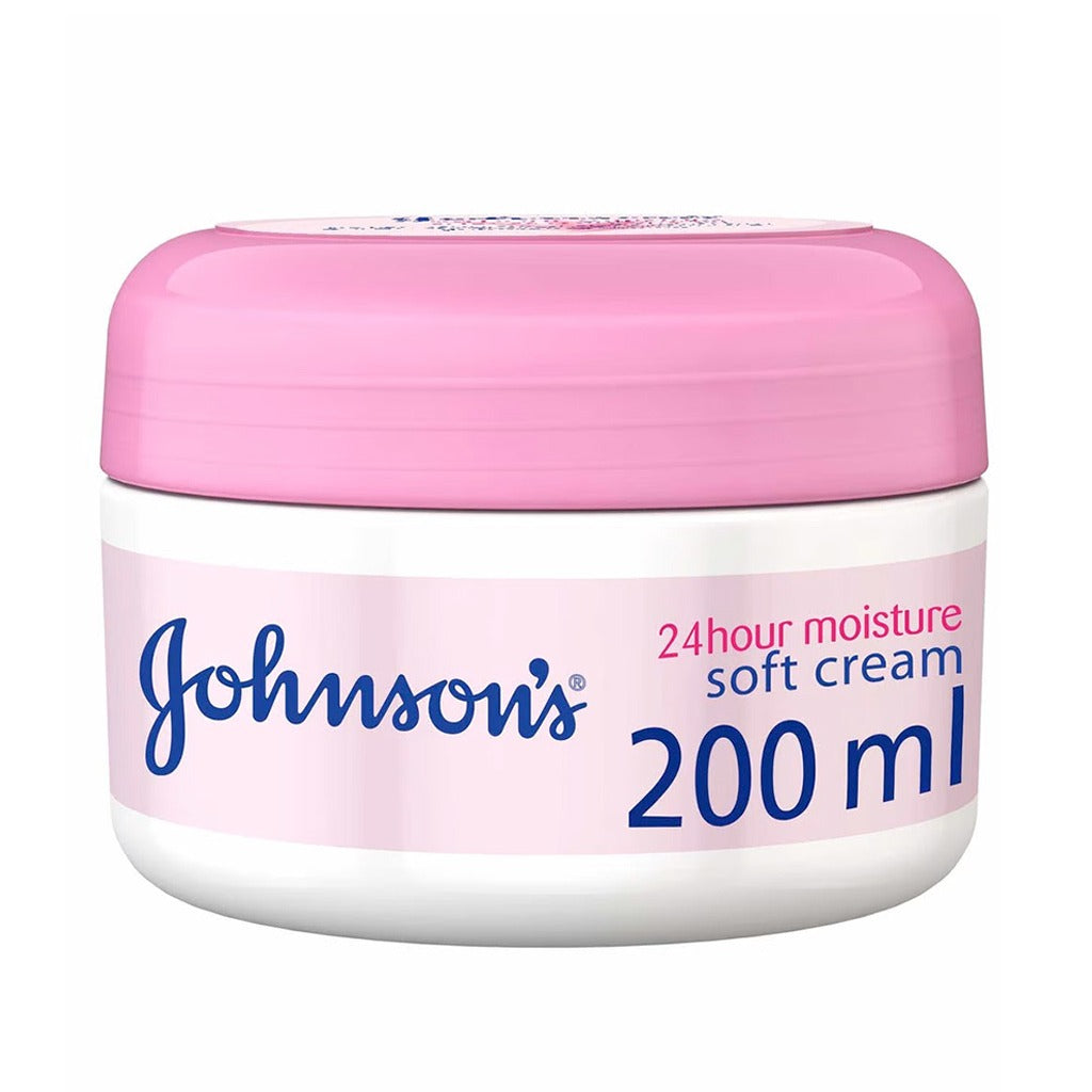 Johnson's 24 hour Moisture Soft Cream For Face & Body 200ml - Easy Pharmacy LLC