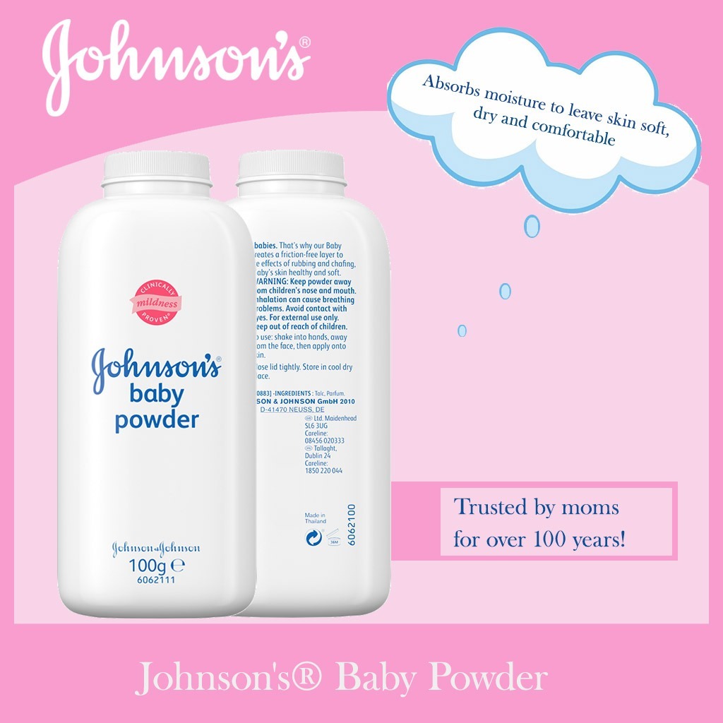Johnson's Baby Powder 100g - Easy Pharmacy LLC