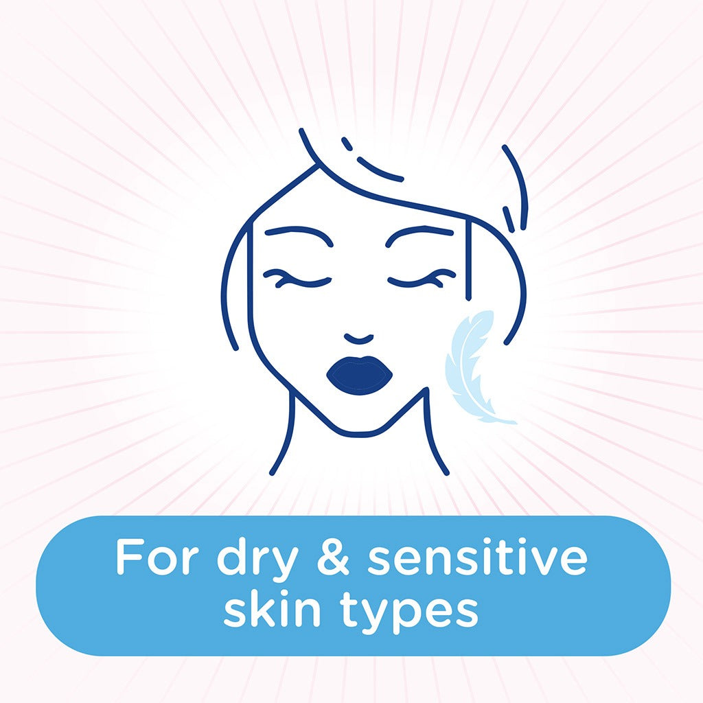 Johnson's Moisturising & Cleansing Makeup Remover Facial Micellar Wipes For Dry Skin, Pack of 25's - Easy Pharmacy LLC