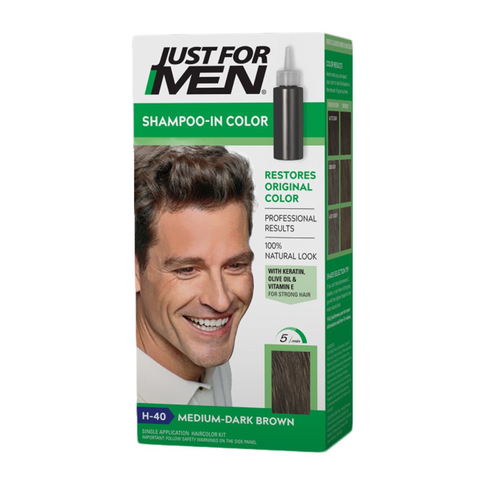 Just For Men Medium Dark Brown Shampoo-In Haircolor - Easy Pharmacy LLC