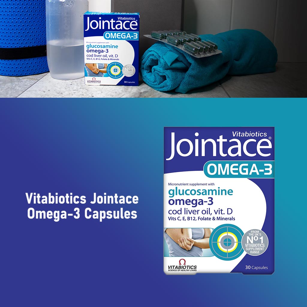 Vitabiotics Jointace Omega-3 Supplement With Glucosamine For Healthy Bone & Cartilage, Pack of 30's - Easy Pharmacy LLC