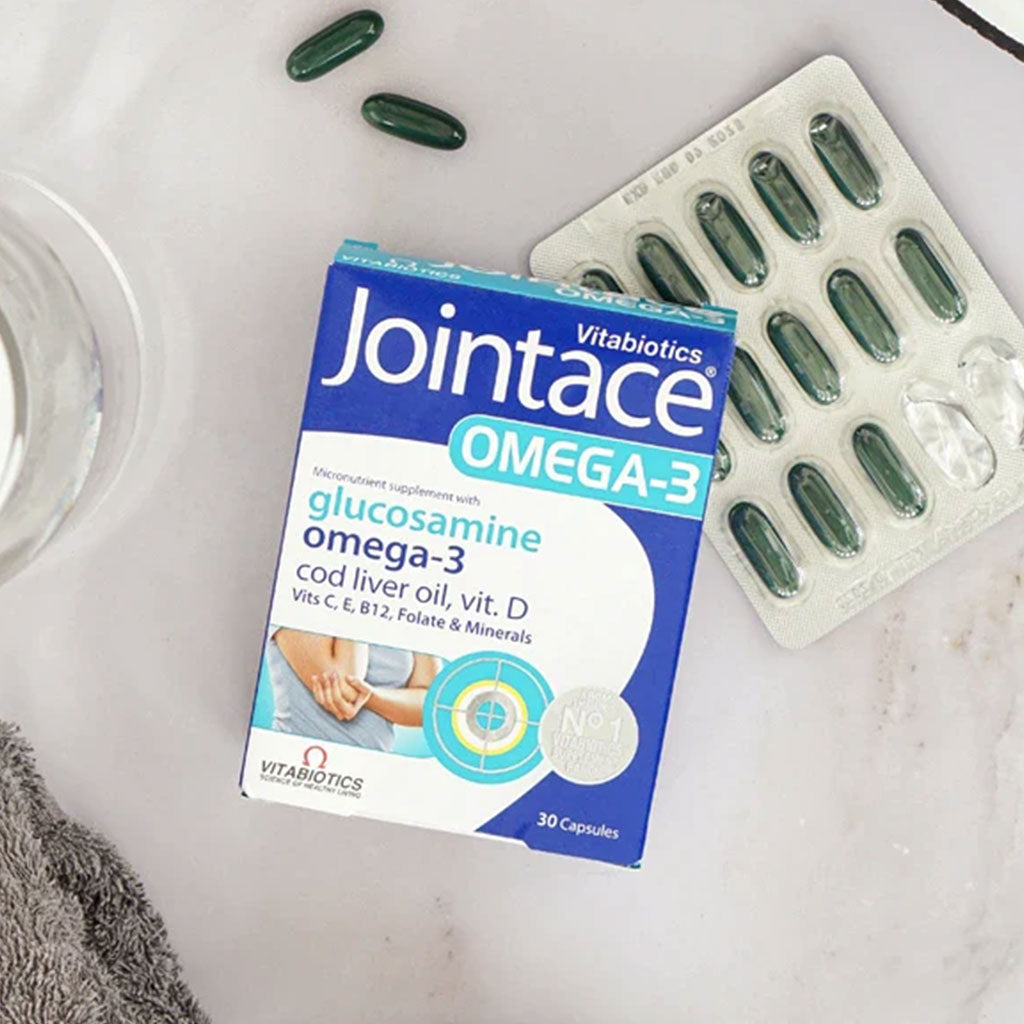 Vitabiotics Jointace Omega-3 Supplement With Glucosamine For Healthy Bone & Cartilage, Pack of 30's - Easy Pharmacy LLC