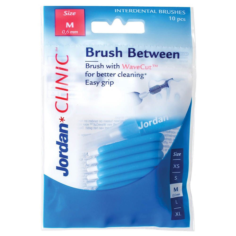 Jordan Clinic Brush Between Interdental Brushes Medium 10's - Easy Pharmacy LLC