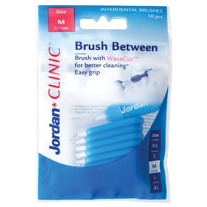 Jordan Clinic Brush Between Interdental Brushes Medium 10's - Easy Pharmacy LLC