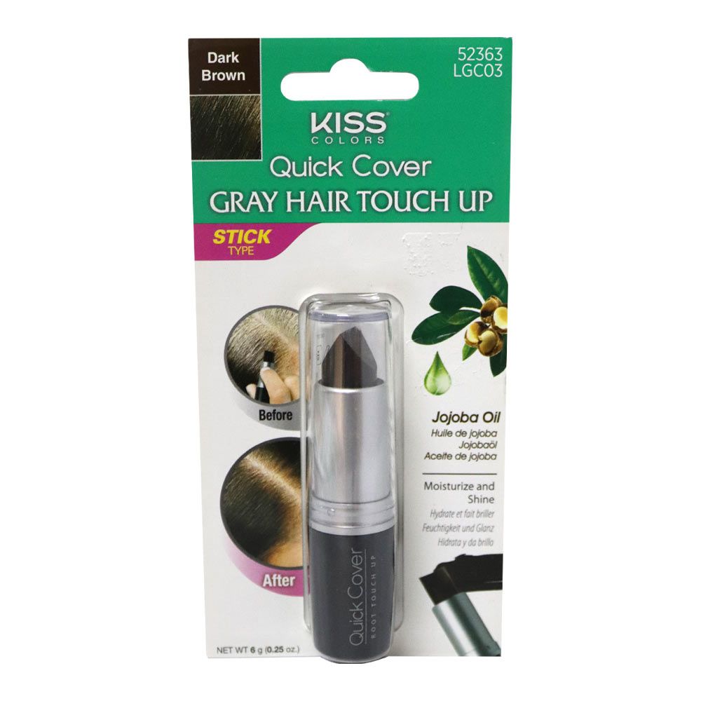 Kiss Quick Cover Dark Brown Color Stick LGC03 - Easy Pharmacy LLC