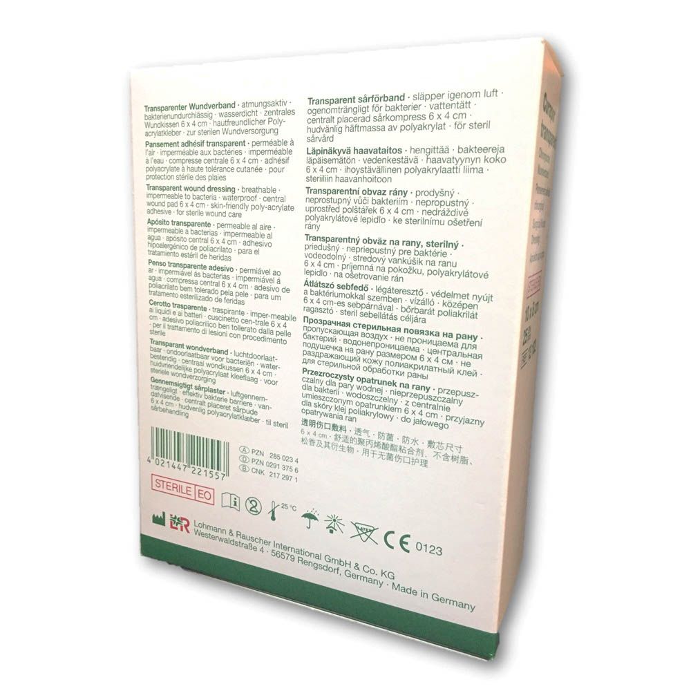 LR Curapor Transparent Sterile Surgical Dressing 10 x 8 cm 25's - Easy Pharmacy LLC