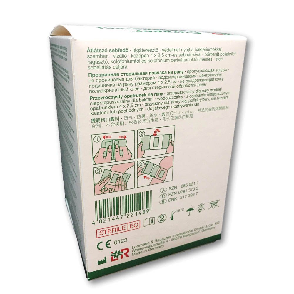 LR Curapor Transparent Sterile Surgical Dressing 7 x 5 cm 50's - Easy Pharmacy LLC