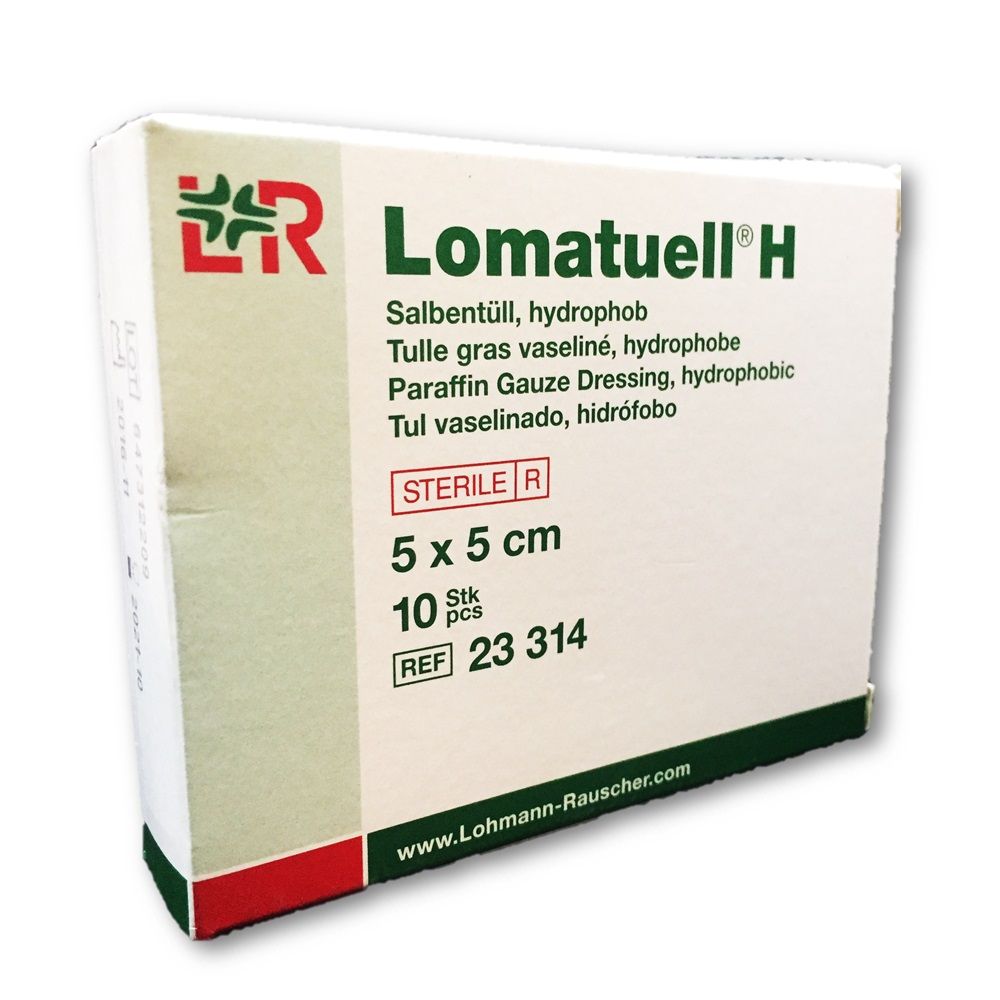 Lohmann & Rauscher Lomatuell H Paraffin Gauze Dressing 5 x 5 cm 10's - Easy Pharmacy LLC