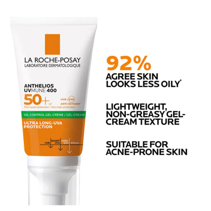 La Roche-Posay Anthelios UVMune 400 SPF50+ Oil control Gel Cream 50ml - Easy Pharmacy LLC
