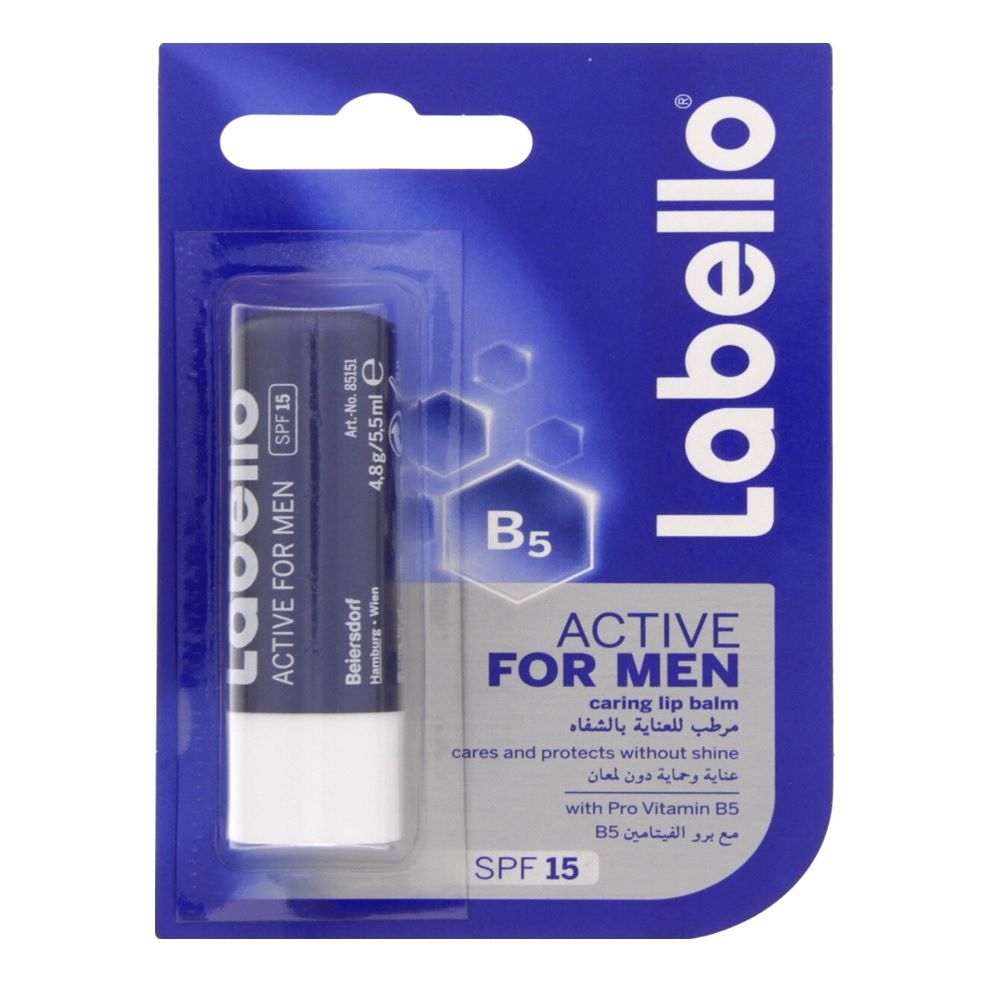 Labello For Men Active Care Lip Balm 4.8 g - Easy Pharmacy LLC