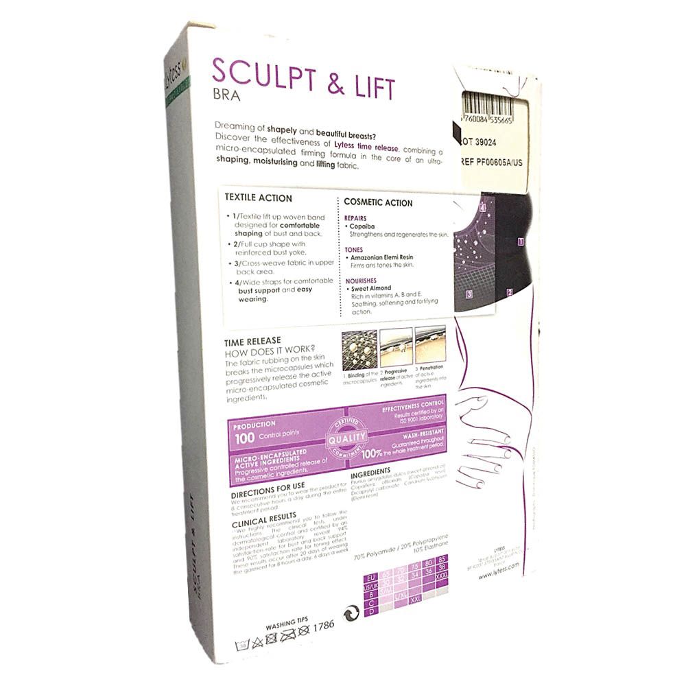 Lytess Sculpt & Lift Bra White L/XL PF00605A - Easy Pharmacy LLC