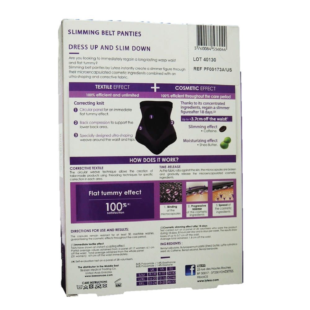 Lytess Corrective Slimming Belt Panties Black XXL - Easy Pharmacy LLC