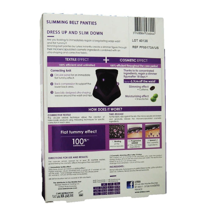 Lytess Corrective Slimming Belt Panties Black XXL - Easy Pharmacy LLC