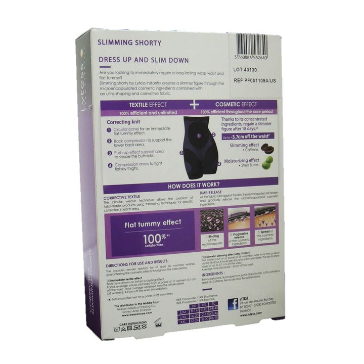 Lytess Corrective Slimming Shorty Black S/M PF01109A - Easy Pharmacy LLC