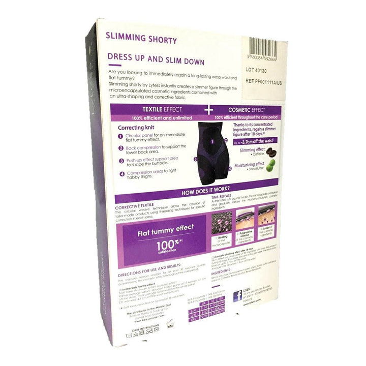 Lytess Corrective Slimming Shorty Black XXL PF01111A - Easy Pharmacy LLC