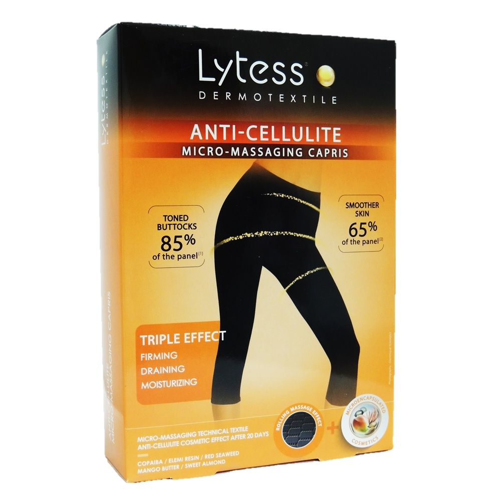 Lytess Anti-Cellulite Micro-Massaging Capris White L/XL PF00749A - Easy Pharmacy LLC