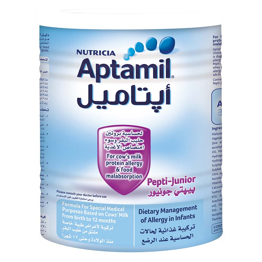 Nutricia Aptamil Pepti Junior Infant Milk Formula For 0 To 12 Months With Allergy 400g - Easy Pharmacy LLC