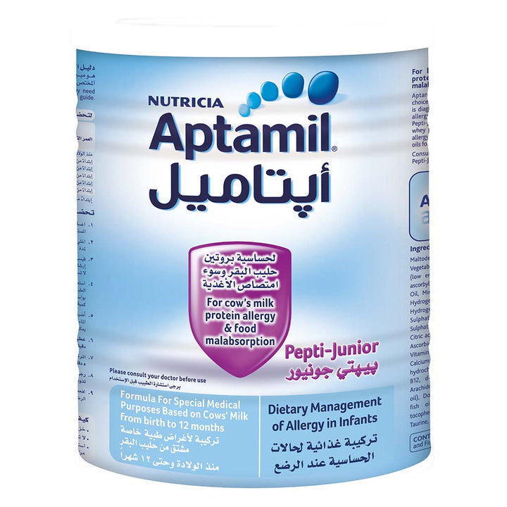 Nutricia Aptamil Pepti Junior Infant Milk Formula For 0 To 12 Months With Allergy 400g - Easy Pharmacy LLC