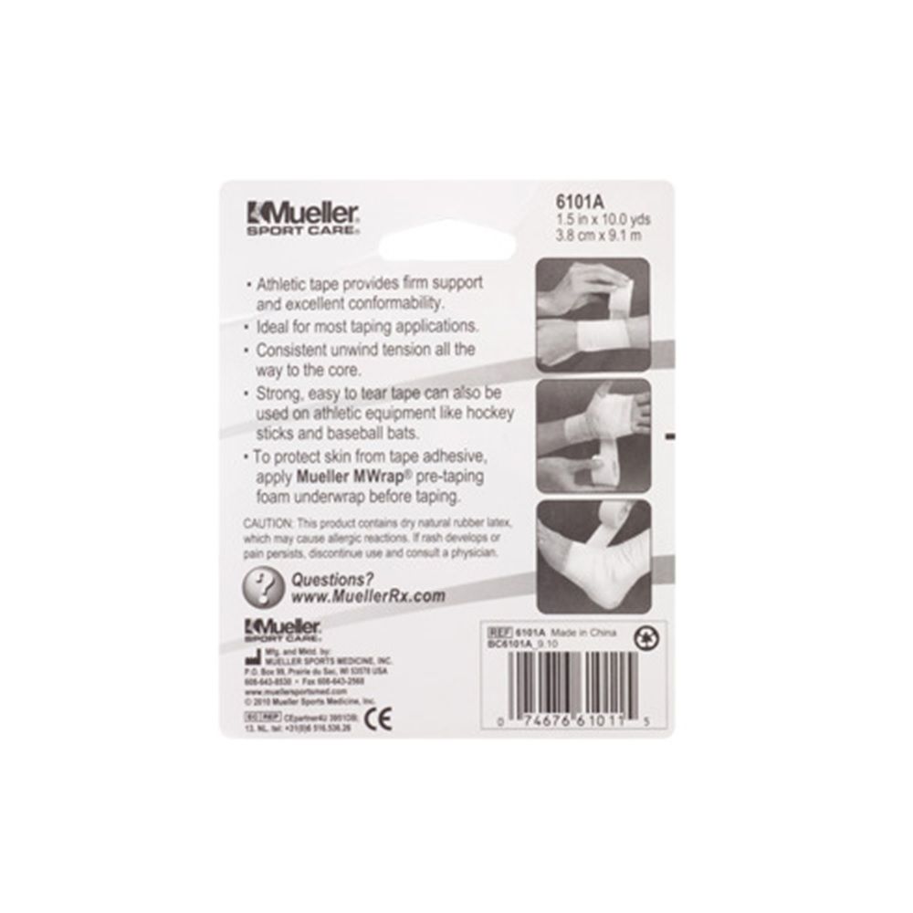 Mueller Athletic Tape 3.8 cm x 9.1 m 6101A - Easy Pharmacy LLC