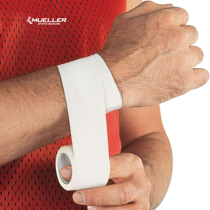 Mueller MTape Zinc Oxide Athletic Trainer's Tape 1.5" x 15 Yards Rolls, Pack of 32 - Easy Pharmacy LLC