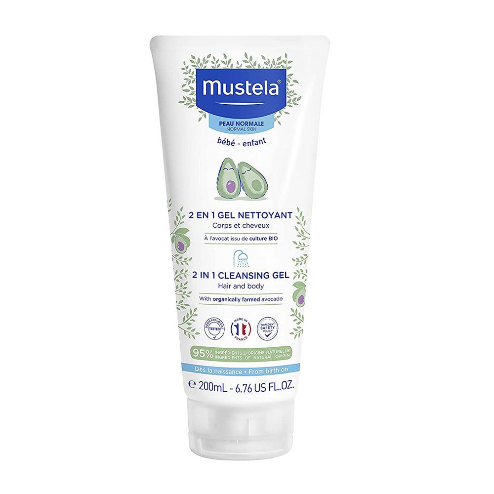 Mustela Baby 2 in 1 Cleansing Gel For Hair & Body 200 mL - Easy Pharmacy LLC