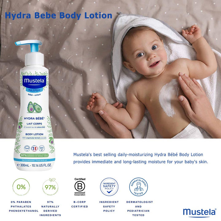 Mustela Baby Hydra Bebe Moisturizing Body Lotion 300 mL - Easy Pharmacy LLC