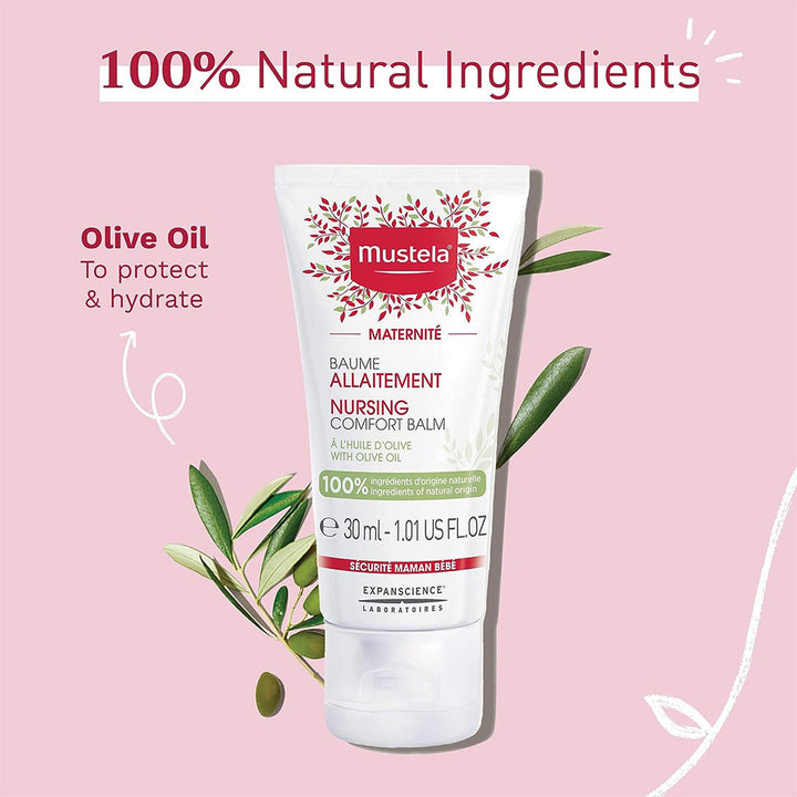 Mustela Nursing Comfort Balm, Soothing Nipple Cream For Mother, Fragrance-Free 30ml - Easy Pharmacy LLC