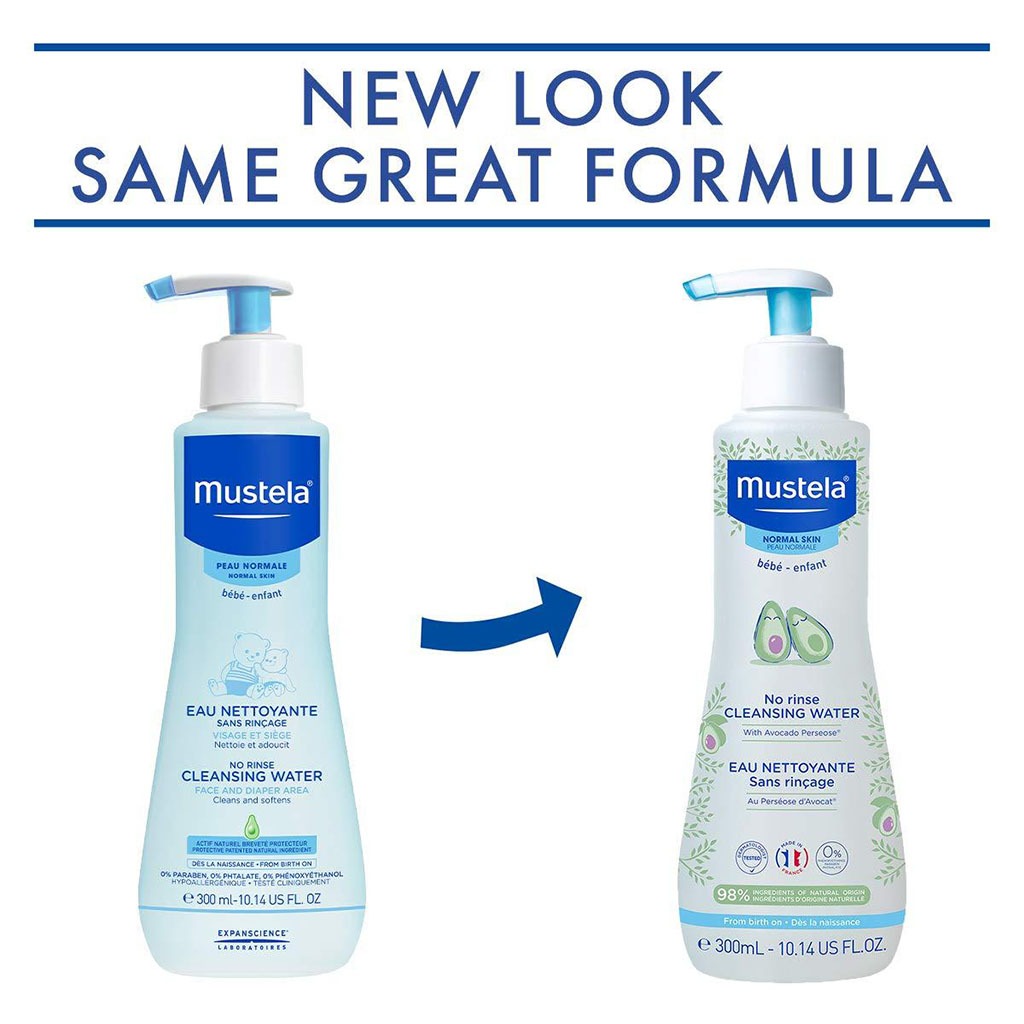 Mustela Baby No-Rinse Cleansing Water For Face & Diaper Area 300ml - Easy Pharmacy LLC