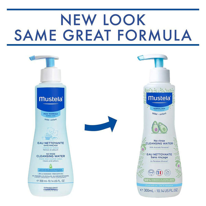 Mustela Baby No-Rinse Cleansing Water For Face & Diaper Area 300ml - Easy Pharmacy LLC