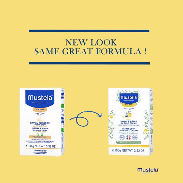 Mustela Baby Gentle Soap With Cold Cream & Beeswax For Dry Skin 100g - Easy Pharmacy LLC