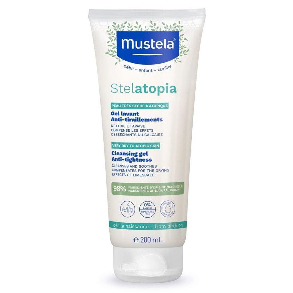 Mustela Baby Stelatopia Cleansing Gel For Atopic Prone Skin, Fragrance-Free 200ml - Easy Pharmacy LLC