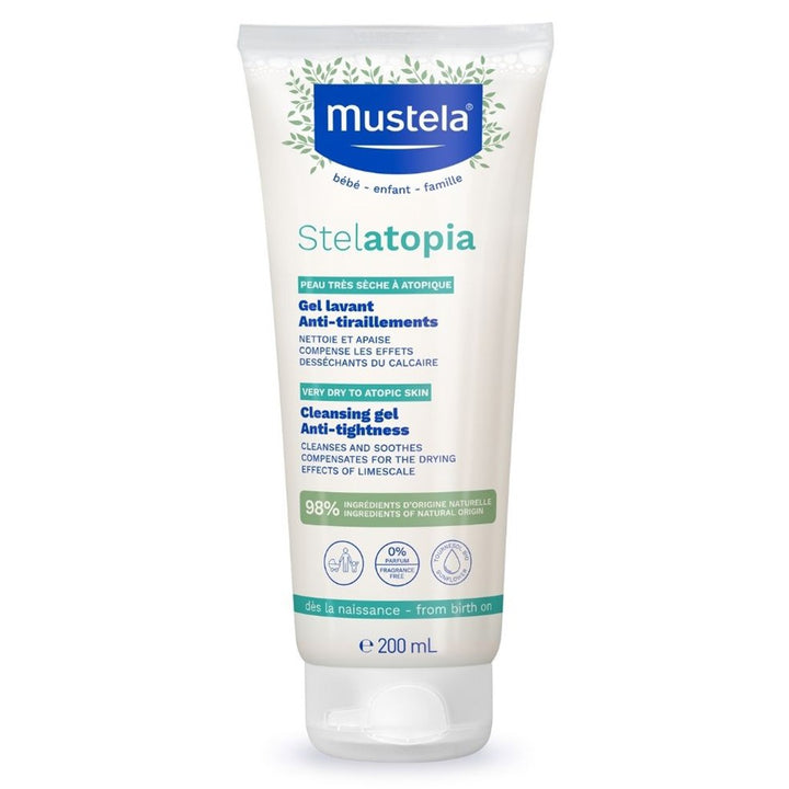 Mustela Baby Stelatopia Cleansing Gel For Atopic Prone Skin, Fragrance-Free 200ml - Easy Pharmacy LLC