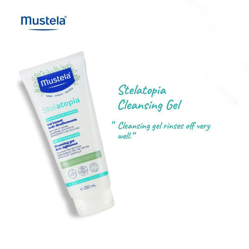 Mustela Baby Stelatopia Cleansing Gel For Atopic Prone Skin, Fragrance-Free 200ml - Easy Pharmacy LLC