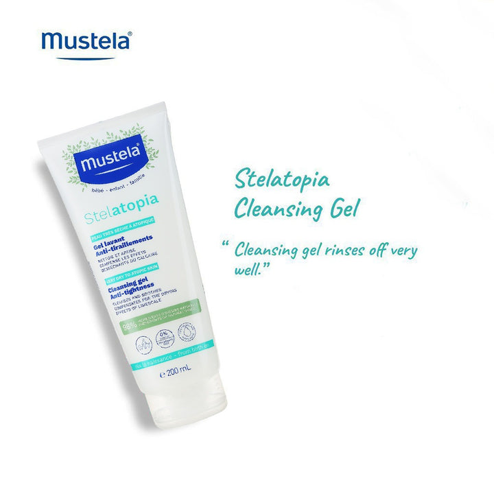 Mustela Baby Stelatopia Cleansing Gel For Atopic Prone Skin, Fragrance-Free 200ml - Easy Pharmacy LLC