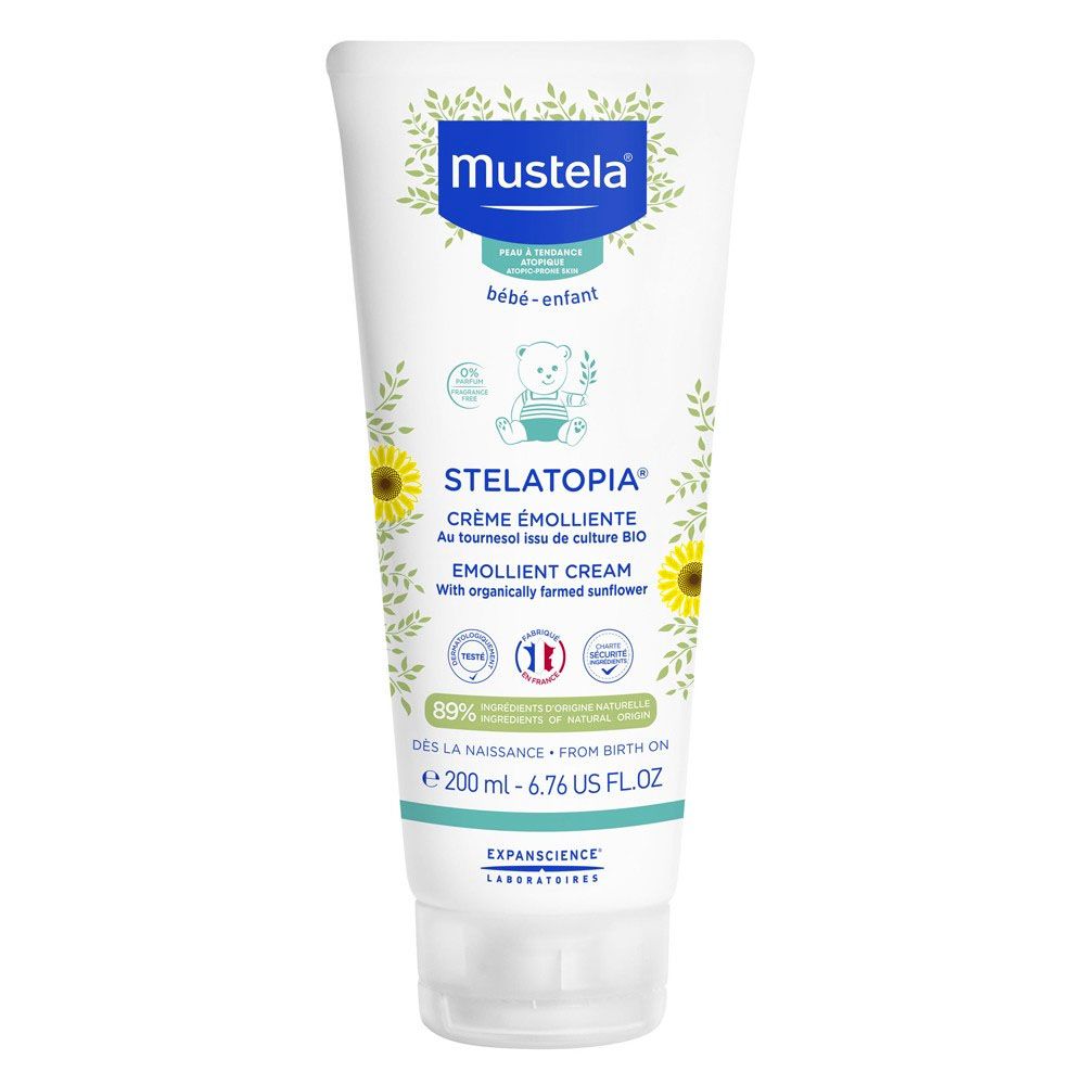 Mustela Stelatopia Emollient Face & Body Baby Cream For Dry & Atopic-Prone Skin 200 mL - Easy Pharmacy LLC