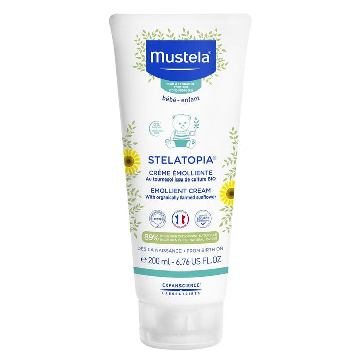 Mustela Stelatopia Emollient Face & Body Baby Cream For Dry & Atopic-Prone Skin 200 mL - Easy Pharmacy LLC