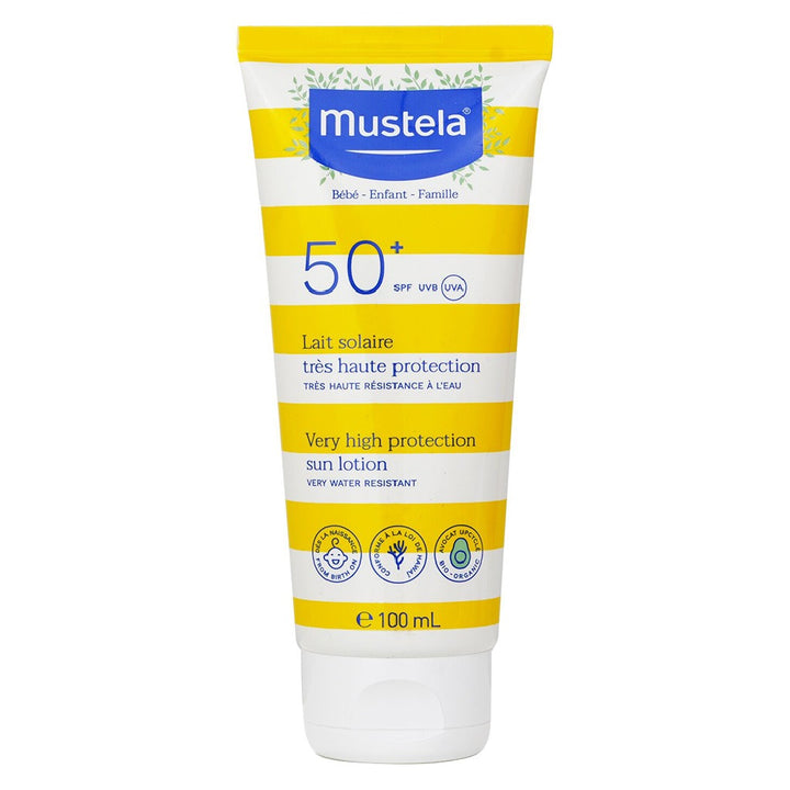 Mustela Very High Protection SPF50+ Sunscreen Lotion For Face and Body, Water Resistant 100ml - Easy Pharmacy LLC