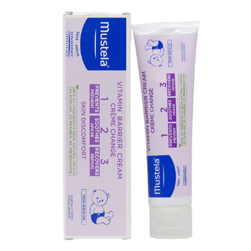 Mustela 1 2 3 Vitamin Barrier Baby Nappy Cream 50 mL - Easy Pharmacy LLC