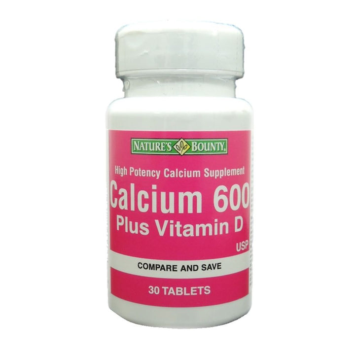 Nature's Bounty Calcium 600 Plus Vitamin D Tablets 30's - Easy Pharmacy LLC