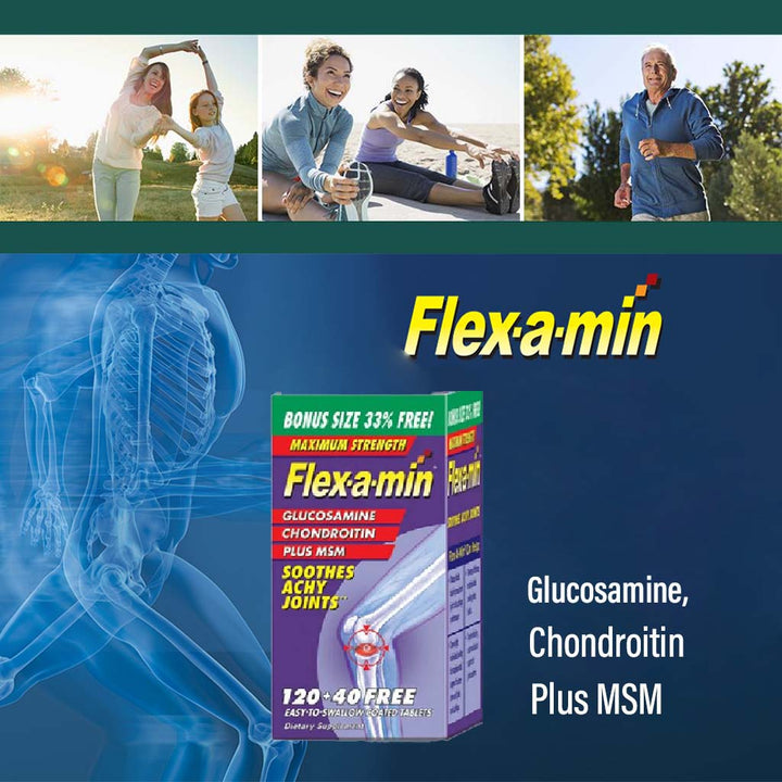 Natures Bounty Flex-a-min Maximum Strength Tablets 120's - Easy Pharmacy LLC