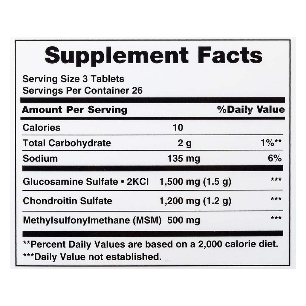 Nature's Bounty Flex-a-min Maximum Strength Glucosamine Supplement Tablets For Joints, Pack of 60's - Easy Pharmacy LLC