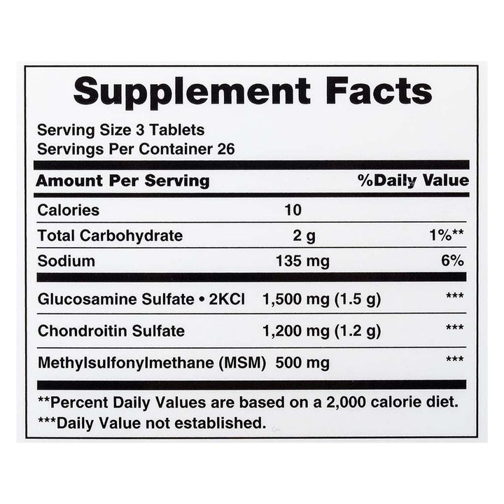 Nature's Bounty Flex-a-min Maximum Strength Glucosamine Supplement Tablets For Joints, Pack of 60's - Easy Pharmacy LLC