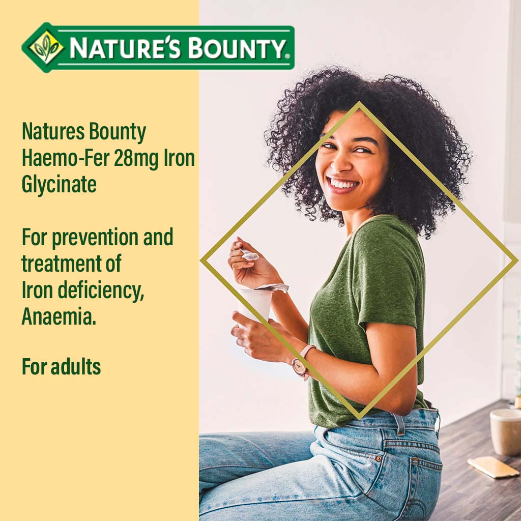 Nature's Bounty Haemo-Fer 28 mg Capsules 30's - Easy Pharmacy LLC