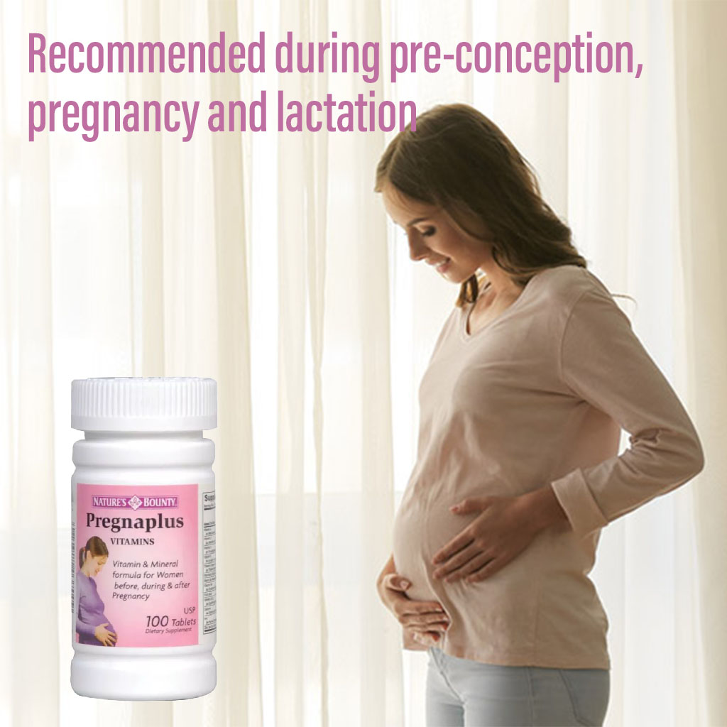 Nature's Bounty Pregnaplus Vitamins Tablets 100's - Easy Pharmacy LLC