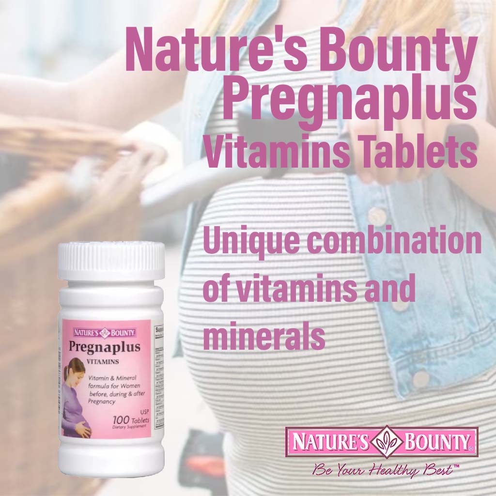 Nature's Bounty Pregnaplus Vitamins Tablets 100's - Easy Pharmacy LLC