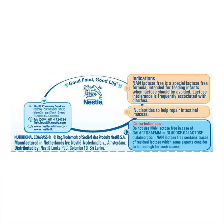 Nestle NAN LF Lactose Free Baby Milk Formula For 0 To 12 Months 400g - Easy Pharmacy LLC