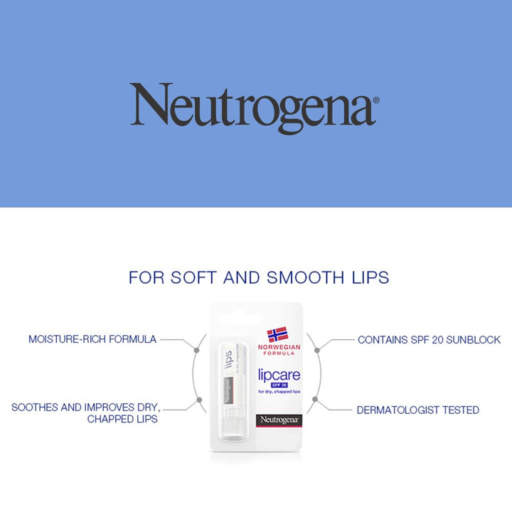 Neutrogena Norwegian Formula SPF20 Moisturising Lip Balm 4.8g - Easy Pharmacy LLC