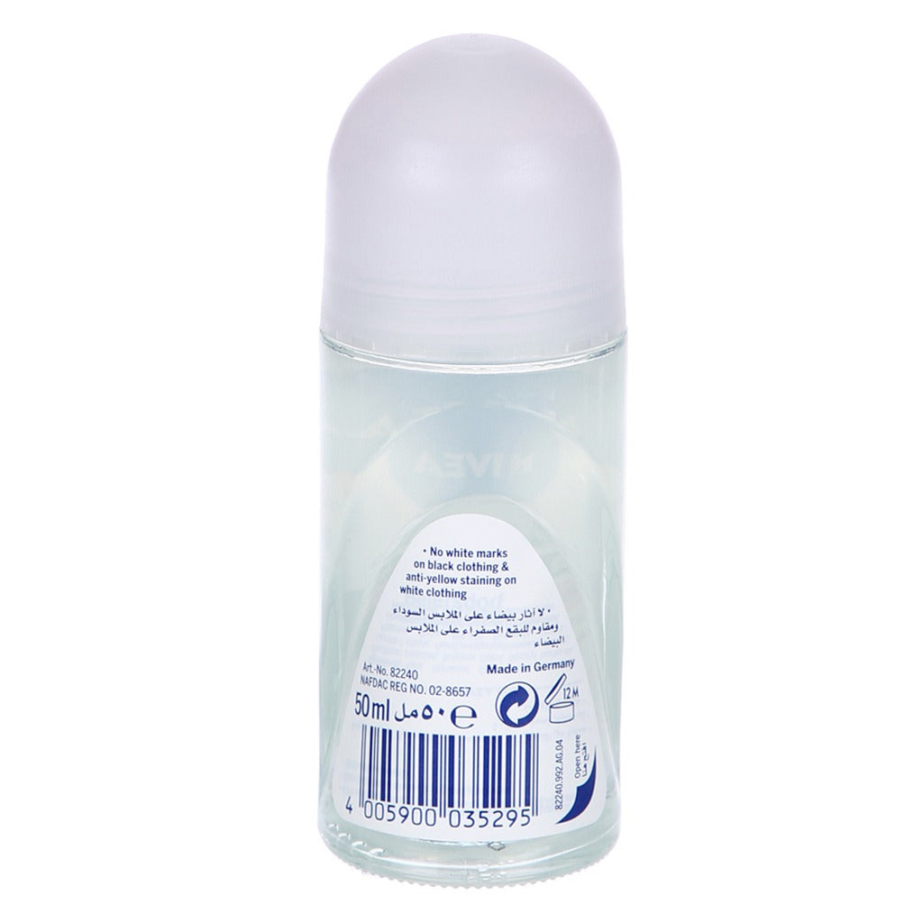 Nivea Invisible Black & White Original Roll-On 50 mL - Easy Pharmacy LLC