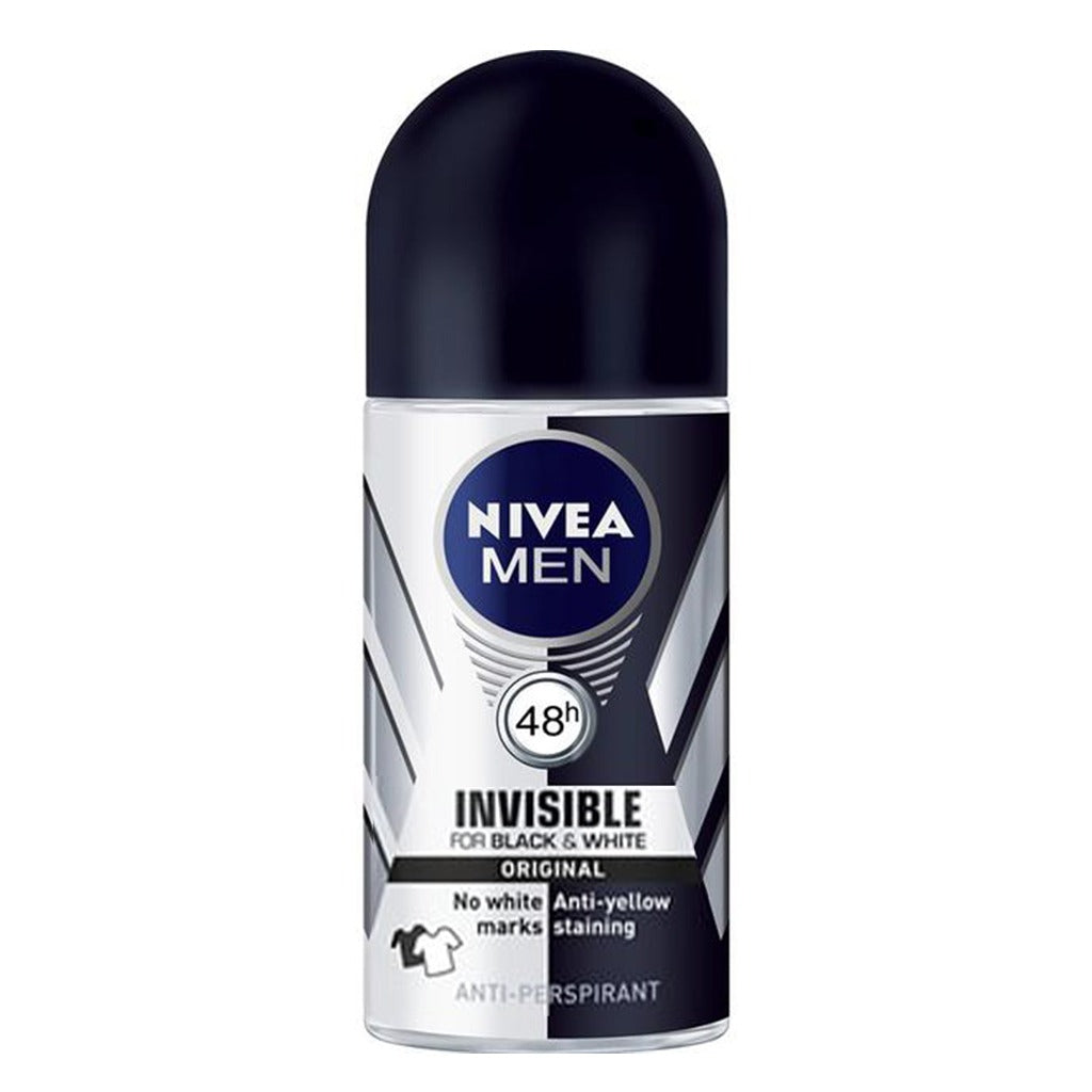 Nivea Men Invisible For Black & White Roll-On - Easy Pharmacy LLC